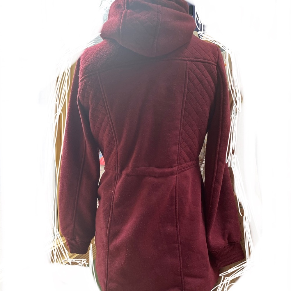 Yoki Maroon Lined Jacket Size Medium - image 6